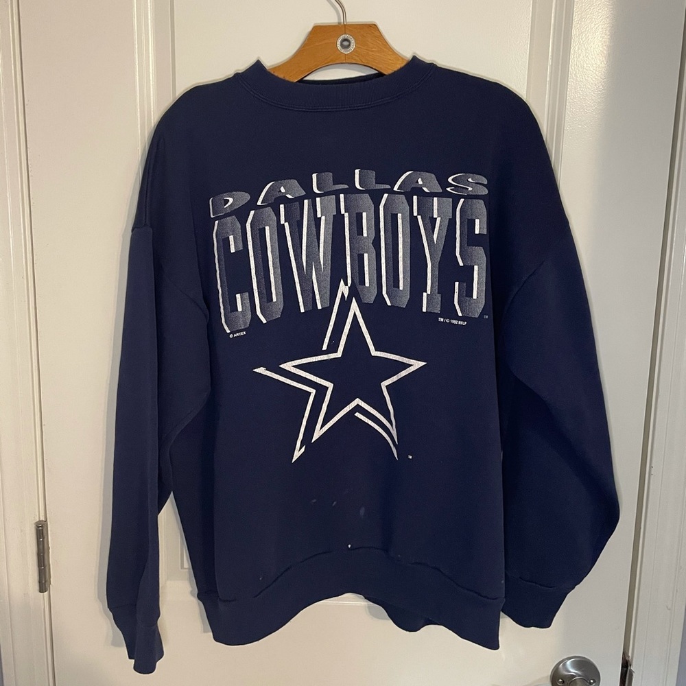 1992 Dallas Cowboys Sweatshirt - Navy, XL